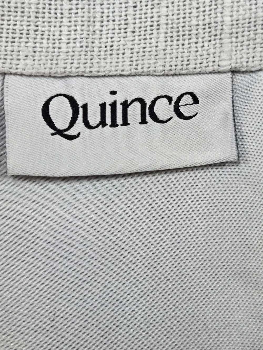 QUINCE Set Of 2 48x96 Cotton Slub Blackout Curtains Cloud 0739